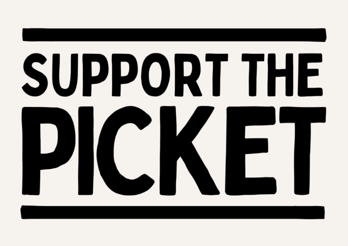 Black-White-Handwritten-Support-The-Strike-Printable-Poster.png
