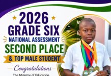 Marlensky J. Salien of the Baptist Academy of Antigua Named Top Male Student in 2026 Grade Six National Assessment